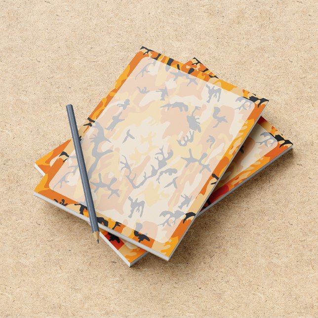 Orange Camo, Camouflage, Military, Army Notepad (Creator Uploaded)