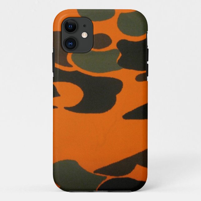 Orange Camo case for iPhone 5 (Back)