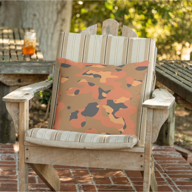 orange camo cushion (Chair)