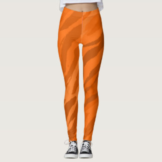 Orange Camouflage Leggings