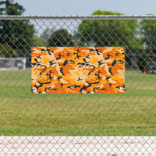 Orange Camouflage, Military, Army Banner