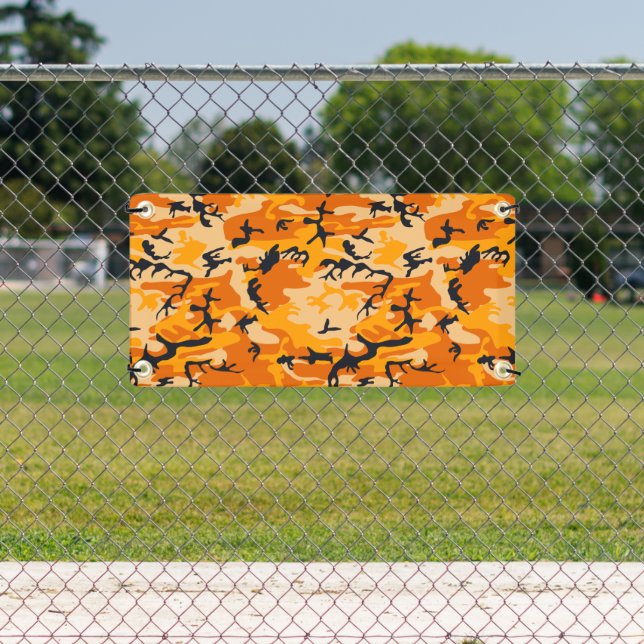 Orange Camouflage, Military, Army Banner (Insitu)