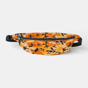 Orange Camouflage, Military, Army Bum Bags