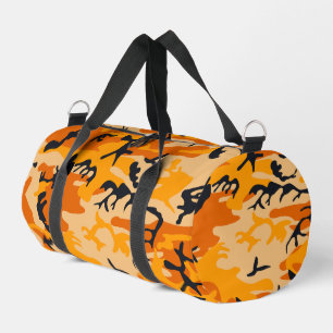 Orange Camouflage, Military, Army Duffle Bag