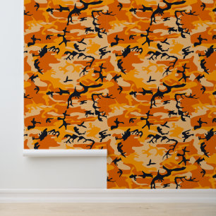 Orange Camouflage, Military, Army Wallpaper