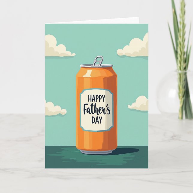 Orange Can Fathers Day Card (Front)