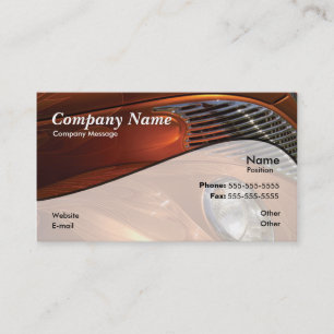 Orange Car Business Card