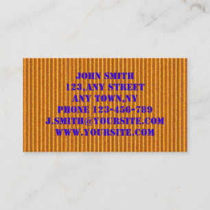 Orange Cardboard Business Card Template