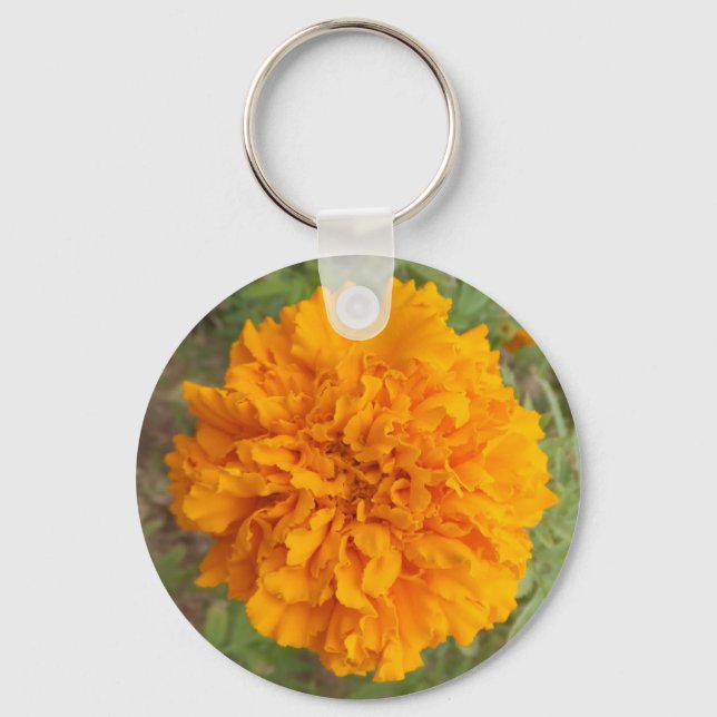 Orange Carnation key chain (Front)