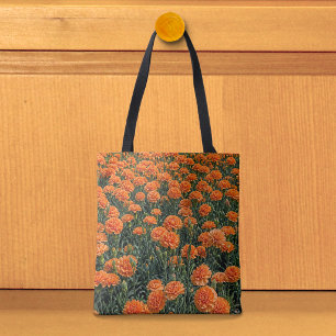 Orange Carnations Tote Bag