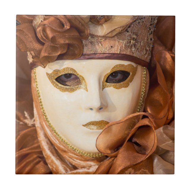 Orange Carnival costume, Venice Tile (Front)