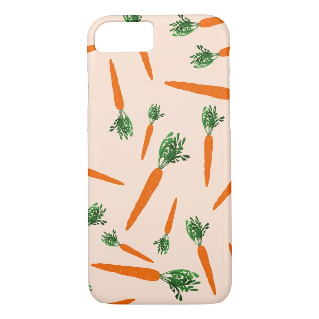 Orange Carrot Pattern Case-Mate iPhone Case (Back)
