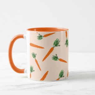 Orange Carrot Pattern Mug