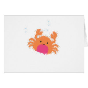 Orange Cartoon Crab