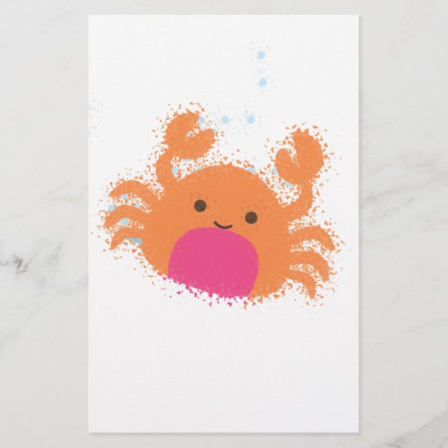 Orange Cartoon Crab (Front)