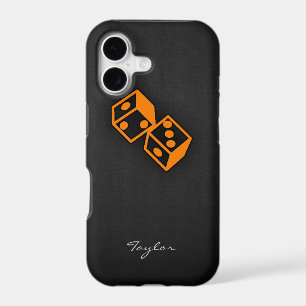 Orange Casino Dice