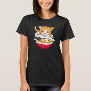 Orange Cat and Ramen T-Shirt
