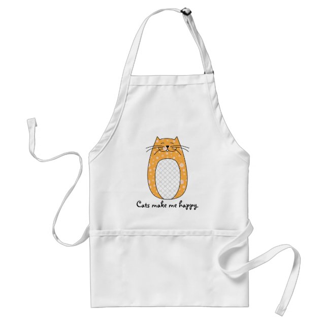 'Orange Cat' Apron (Front)