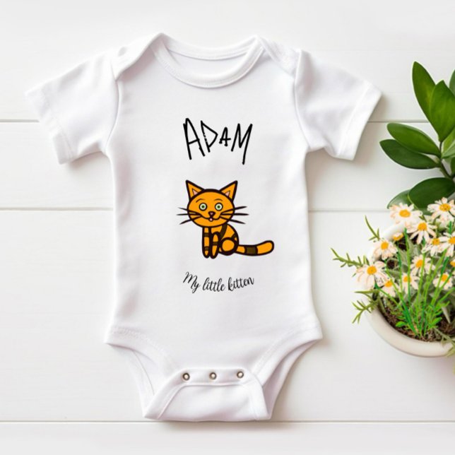 Orange cat baby bodysuit (Creator Uploaded)