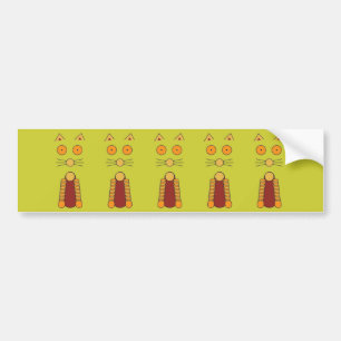 Orange CAT Bumper Sticker