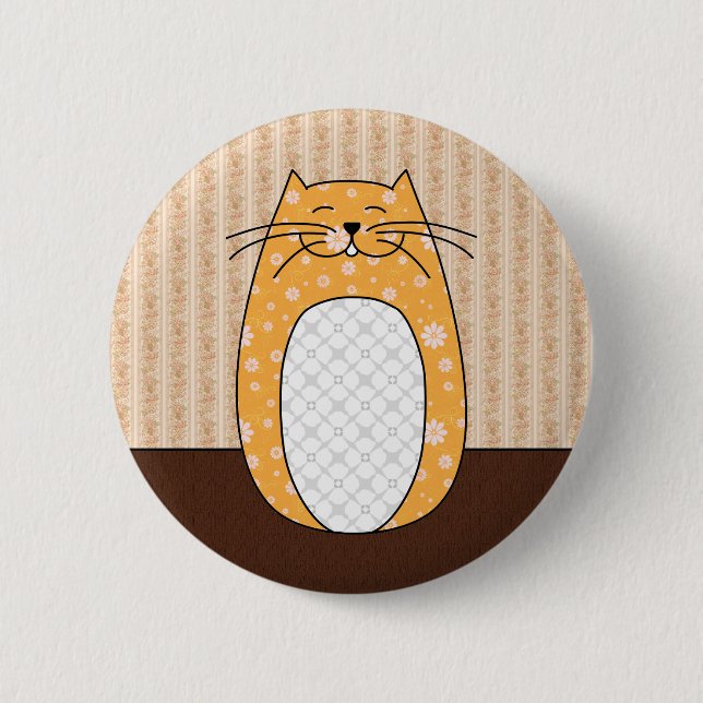 'Orange Cat' Button (Front)