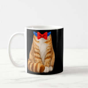 Orange Cat Costume Tabby Bow Tie Cute Funny Pet Coffee Mug
