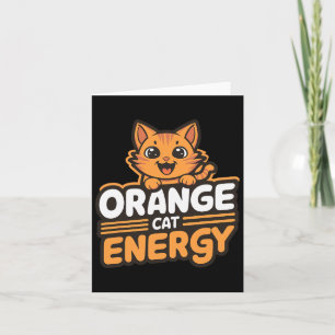Orange Cat Energy  Card