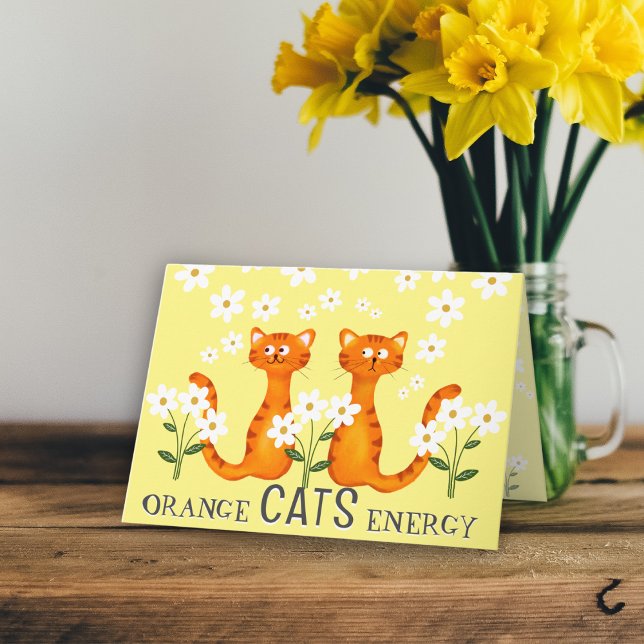 Orange Cat Energy Get Well Card (Creator Uploaded)