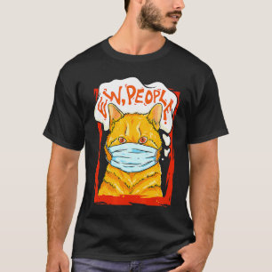 Orange Cat Ew People Wearing Face Mask Sarcasm Kit T-Shirt