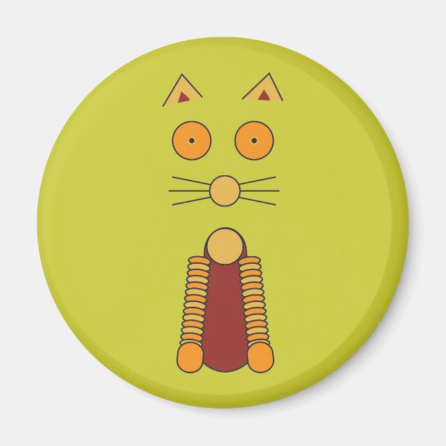 Orange Cat Magnet (Front)