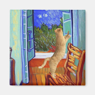 Orange Cat Magnet