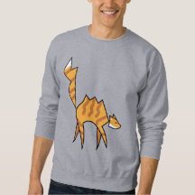 Orange Cat Men's Sweatshirts