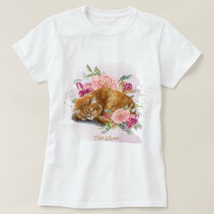Orange Cat Mom Beautiful Gift For Her T-Shirt