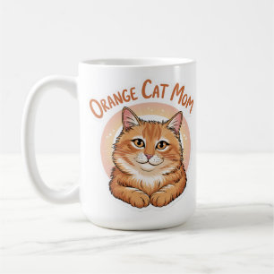 Orange Cat Mom Coffee Mug