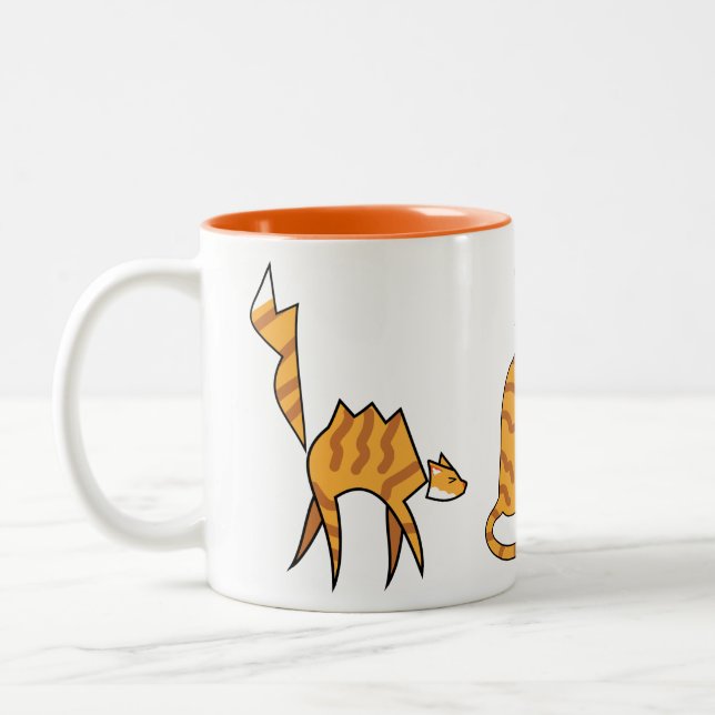 Orange Cat Mug (Left)