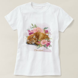 Orange Cat Mum Beautiful Gift For Her T-Shirt