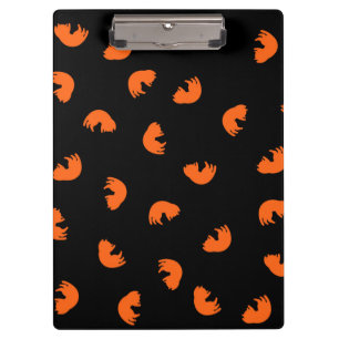 Orange Cat Pattern Clipboard