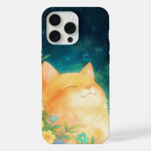 Orange Cat Peaceful Nap iPhone 15 Pro Max Case