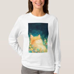 Orange Cat Peaceful Nap T-Shirt
