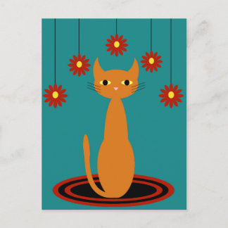 Orange Cat Postcard