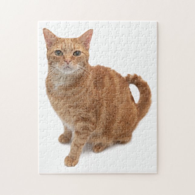 Orange Cat Standing Jigsaw Puzzle (Vertical)