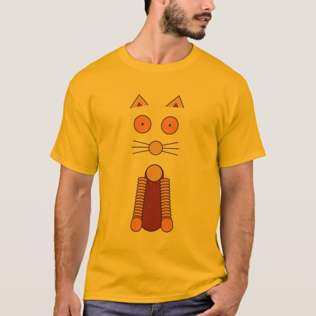 Orange CAT T-Shirt (Front)