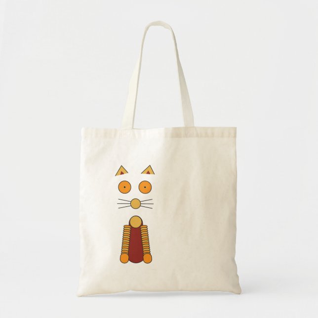 Orange CAT Tote Bag (Front)