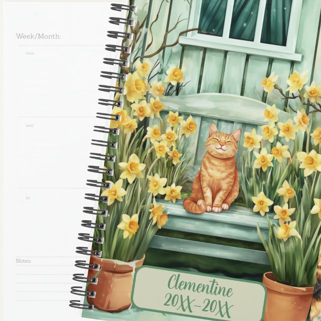 Orange Cat Undated Appointment Book Diary Planner (Creator Uploaded)