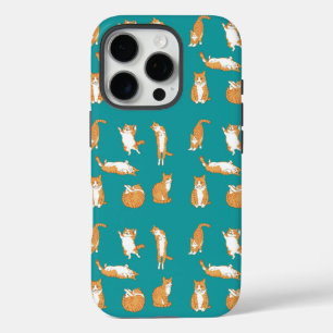 Orange Cats Funny iPhone 16 Pro Case