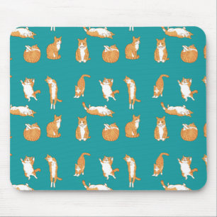 Orange Cats Funny Mouse Pad