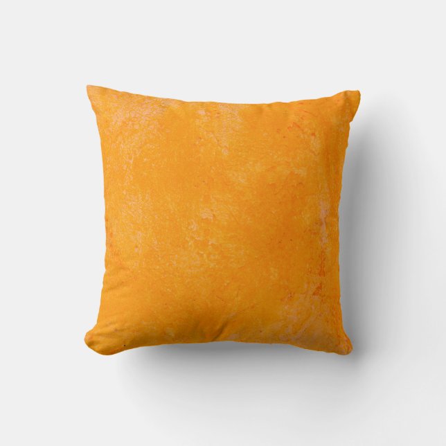 Orange cement surface,  abstract pattern backgroun cushion (Front)