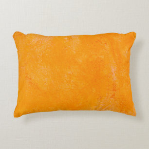 Orange cement surface, abstract pattern backgroun decorative cushion