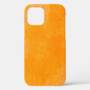 Orange cement surface,  abstract pattern backgroun iPhone 12 case