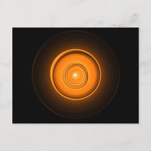 Orange Ceramic Sun Postcard